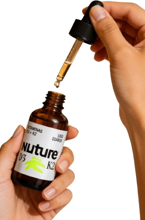 Frasco Nuture Vitaminas D3+K2